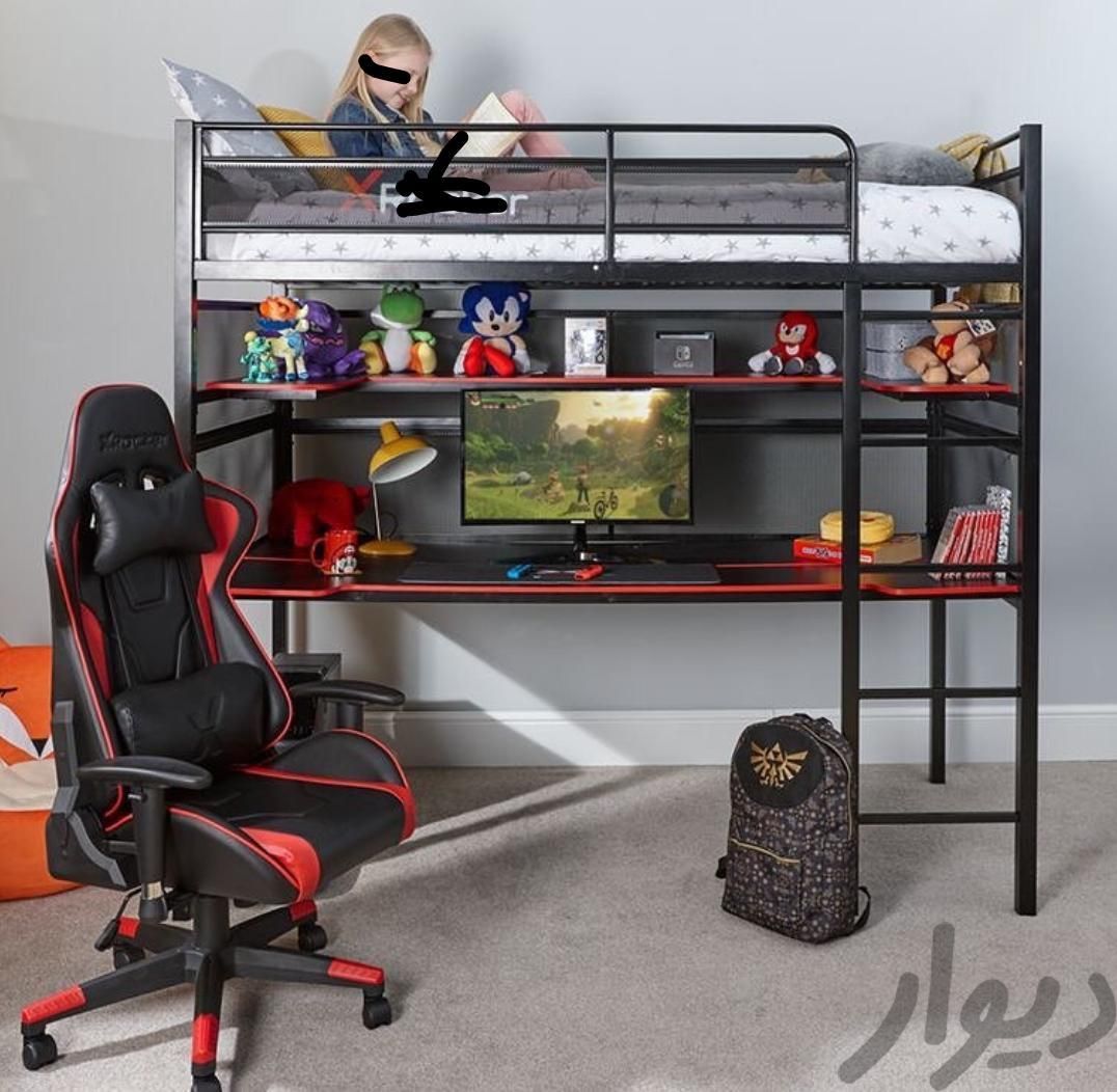 ab3af558-9d7c-4b40-a4de-dab5c255c7a9 تخت خواب نوجوان ایوار مدل ۱۳۰۱ - Image 1